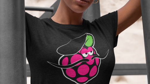 mockup-of-a-woman-wearing-a-heather-t-shirt-and-hoops-28635